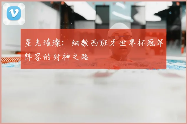 星光璀璨:细数西班牙世界杯冠军阵容的封神之路